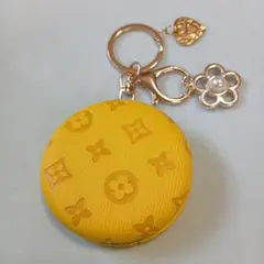 手鏡付き　キーチャーンミングミラーキーホルダー　表面、裏面同じ柄　新品、未使用品