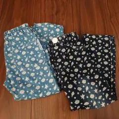 貝殻柄　デニムパンツ 2点セット -53