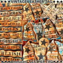★三角　星　1.5×8㎝　革タグ★　デニムリメイク　デニムチャーム　レザータグ