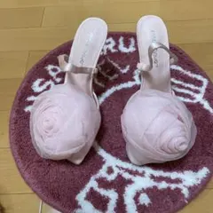 PUBLIC DESIRE フラワーモチーフヒールサンダル