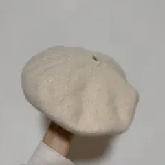 アイボリー　ベビー用　ベレー帽