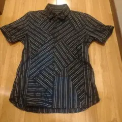 NICOLE CLUB 半袖シャツ ストライプ柄