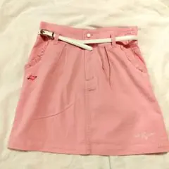 メゾピアノ　スカート　ピンク　ベルト付き　M 150