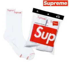 シュプリーム　ヘインズ　靴下　白　ホワイト　1足