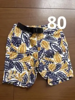 【size80】JUNK STORE 葉柄パンツ