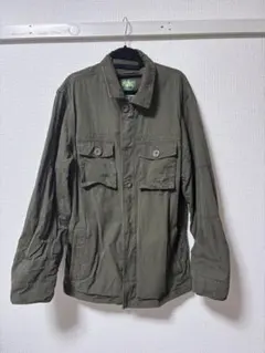ミリタリージャケット オリーブ色 コットン混紡