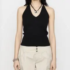 ラグアジェム LAGUA GEM HALTER NECK COMPACT ニット - メルカリ