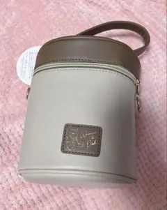 新品未使用 2way プーさん レザー調 丸型 バッグ