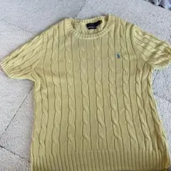 美品POLO RALPH LAURENポロラルフローレン イエロー 半袖セーター