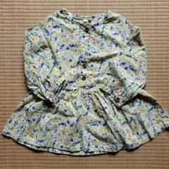 ✤ 美品✤Samansa mos2 Lagom 花柄 長袖ワンピース S 秋服