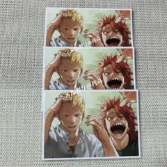 僕のヒーローアカデミア 原画展 スナップショット 尾白猿尾 切島鋭児郎 3枚