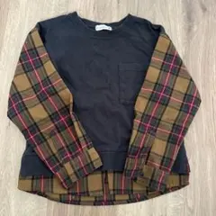 ブランシェス　ロンT チェック　120cm