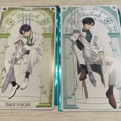 ブルーロック　潔　凛　ナムコ　特典　イラストシート　箔押し　ノーマル