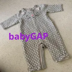 babyGAP ドット柄猫ロンパース 3-6ヶ月　お値下げ