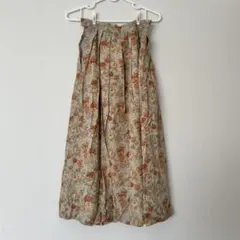 ロングスカート 花柄 古着 ビンテージ
