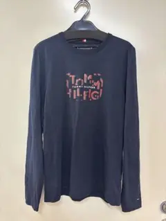Tommy Hilfiger オーガニックコットン　ネイビー 長袖Tシャツ