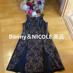Danny＆NICOLE 黒レースワンピース 一度のみ着用美品