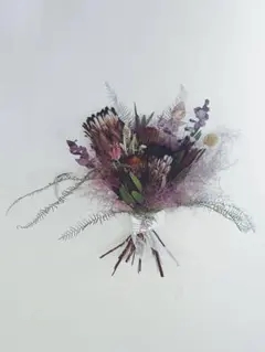 clutch bouquet プロテアニオベとスモークツリークラッチブーケxx