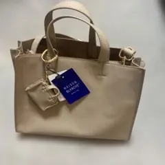 MAISON BLANCHE トートバッグ ベージュ 可愛いミニバッグ付