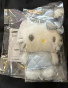 マスコットホルダー（ミニチュアキルト）サンリオ　ハローキティ　ブルー　青