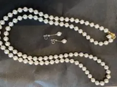 コットンパールネックレス