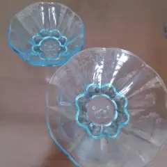 ポンデライオン型ガラスボウル2個セット