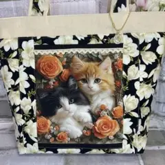 トートバッグ　cat ハンドメイド