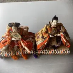 まこちゃん 様 専用 伝統的 雛人形 男性女性セット(春日雛 中日作