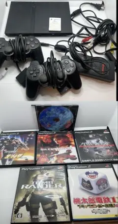 PS2 scph 70000薄型ブラック ソフト6個