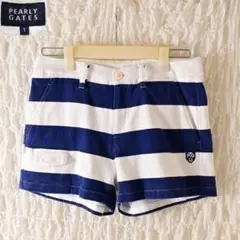 Y4 サイズ1 パーリーゲイツ 紺白 サンプル品 ショートパンツ