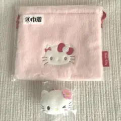 サンリオ　ハローキティ ふわふわ ポーチ フェイス型 ぬいぐるみ マスコット