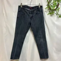 レディース デニムパンツ 濃紺 スキニーデニム ジーンズ カジュアル サイズ28