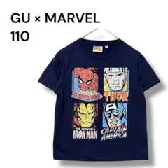 ジーユー　マーベル　コラボ　半袖　Ｔシャツ　１１０　スパイダーマン　アイアンマン