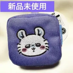 【新品未使用】 ちいかわ カラビナつき刺繍スクエアミニポーチ モモンガ