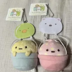 すみっコぐらし ミニっコ気球 マスコットキーチェーン にせつむり　たぴおか　新品