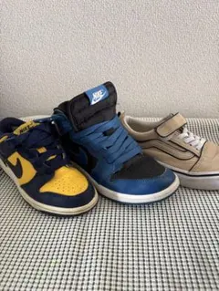 Nike ハイカットスニーカー 青/黒　ジョーダン1 ダンクロウ　バンズ