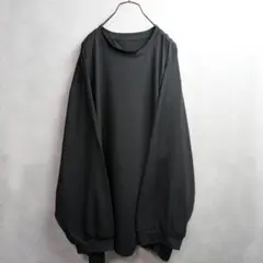 デザインカットソー ドルマンスリーブ 墨黒 高密度 ワイド