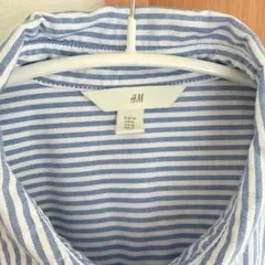 【美品】H&M ストライプシャツ M オックスフォード