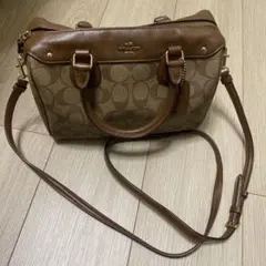 COACH シグネチャー ショルダーバッグ ブラウン