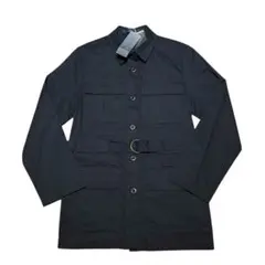 新品✨】特価✨】soffitto シャツジャケット ウエストベルト　ネイビー