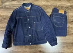 超希少 完全完売Levi’s PREMIUMブラック 黒大戦Tバックセットアップ PREMIUM BLACK DENIM SETUP（プレミアムブラックデニム セットアップ