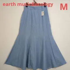 ✨新品✨earth music&ecology サックス フレアスカート M