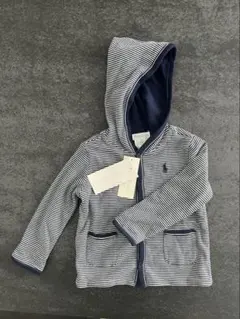 ラルフローレン フード付きリバーシブルカーディガン パーカー 12M 80㎝