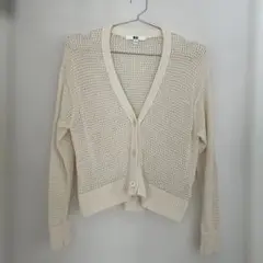 ユニクロ メッシュショートカーディガン(長袖)