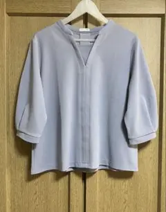 7分袖トップス(ブルー)
