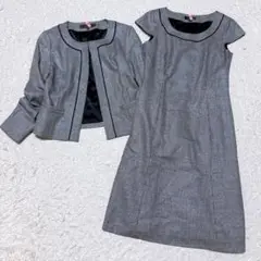 Reflect ワンピースセットアップ　ノーカラー　ラメ　セレモニースーツ