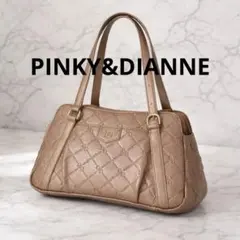 美品　PINKY&DIANNE キルティング　ボールエンボスハンドバッグ　Y2K