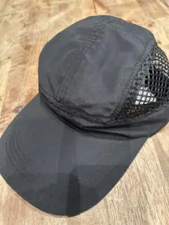 ランニングキャップ 黒 ブラック メッシュ マラソン 帽子 アウトドア