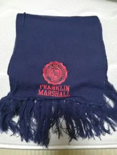FRANKLIN MARSHALL ネイビー マフラー