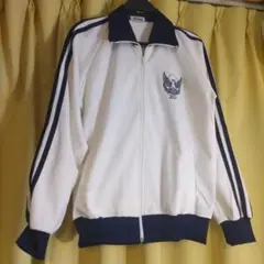 ジャージ 昭和ジャージ 昭和運動着 ホワイト/ネイビー